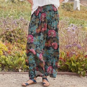 Sundance Edo Floral Palazzo Wide Leg Pants XXL